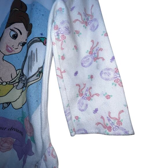 Vintage 90 Disney Beauty and Beast Princess  Belle mirror ruffled girl nightgown - Picture 3 of 9